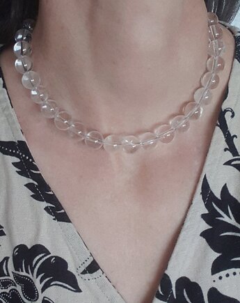 Naszyjnik ROOTS kryształ górski kulki 12 mm, modesign