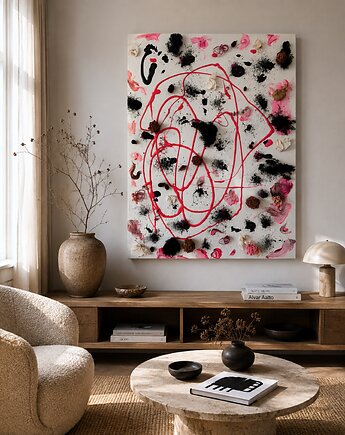 Obraz abstrakcyjny Electric Bloom, prettydecay.studio