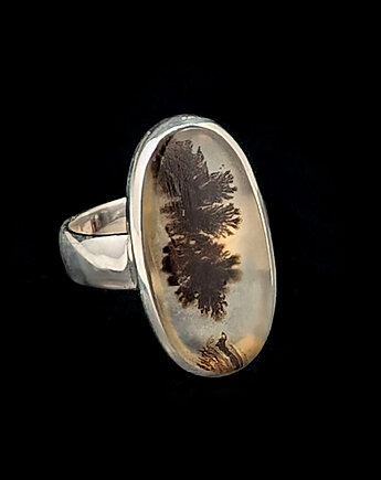 Pierścionek w zadumie agat montana, Pracownia Neores