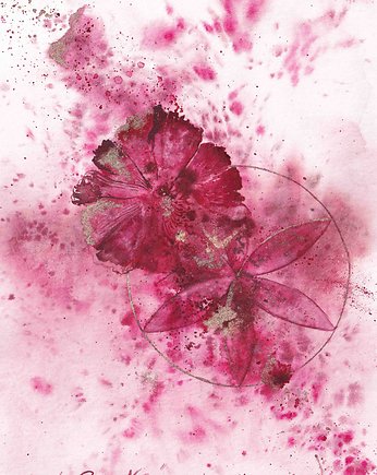 Plakat Geometric Poppy No. 2  Abstrakcja Akwarela reprodukcja, My Moment