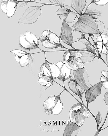 Jaśmin  print 50x50 cm, Margo Hupert