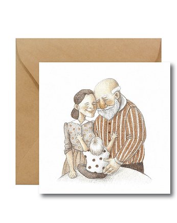 Kartka na Dzień Babci i Dziadka Hi Little, HI LITTLE