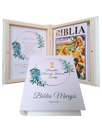 Pamiątka Pierwszej Komunii Świętej, Biblia, Prowansalska Manufaktura