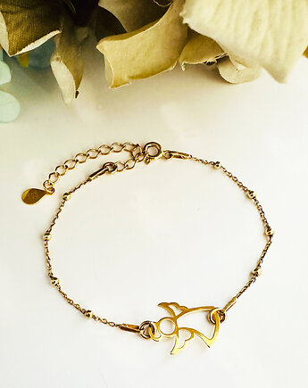 Bransoletka na komunię z aniołkiem-  prezent  KOMUNIA, Anemon Atelier