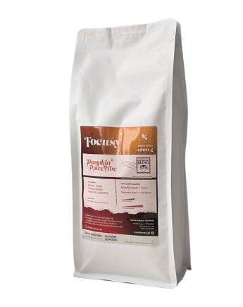 Kawa ziarnista PUMPKIN SPICE VIBE - kawa  do ekspresu 1000 g, Focusy