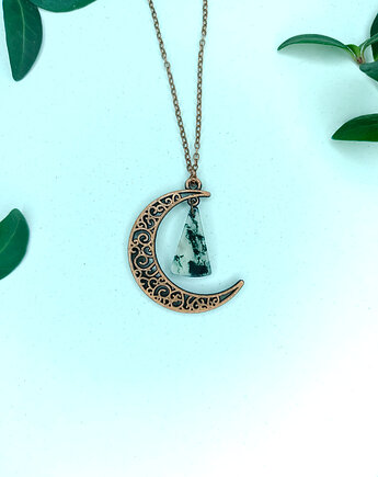 Księżyc z Agatem Mszystym- intuicja i spokój, Cuprum Pracownia Miedzi