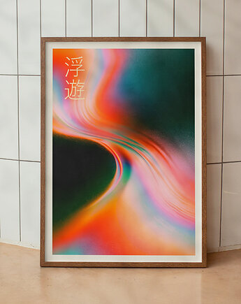 Plakat Japoński - Abstrakcyjny Gradient Fuy, DAPIDOKA