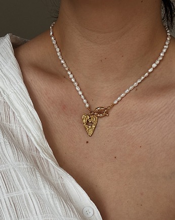 Naszyjnik z pereł naturalnych Serce, Chmolowska Jewellery