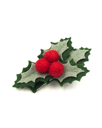 Spinka do włosów gałązka ostrokrzewu Święta, Momilio