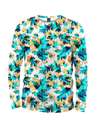 Koszulka Longsleeve Męska DR.CROW Cyan Leaves, DrCrow