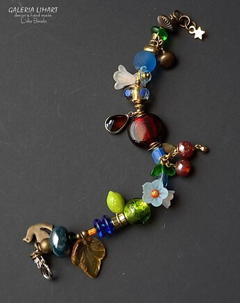 Zima nie trwa wiecznie Urocza bransoletka kwiatowa w stylu boho ręcznie robiona, Galeria Limart