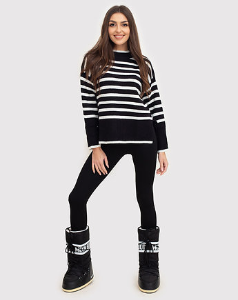 Dzianinowy sweter w paski AXS0205, AX Paris