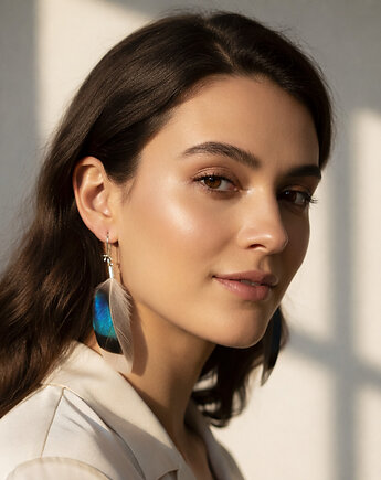 Kolczyki z piórami Irides, Ajdacho