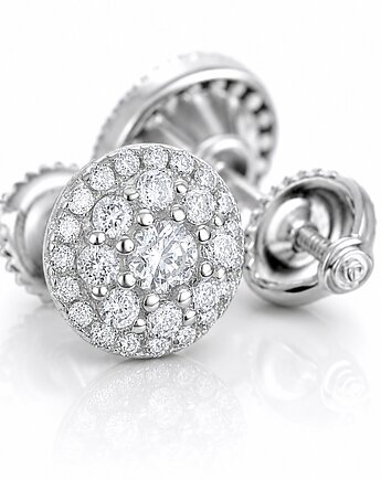Kolczyki Moissanite Srebro, Culm Timepiece