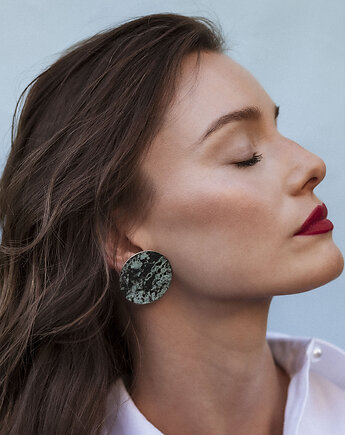 Kolczyki srebrne moon, Marta jewelry