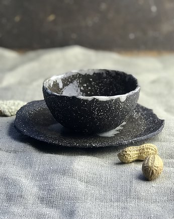 Czarka ze spodkiem/ talerzykiem II, CESELE Ceramika