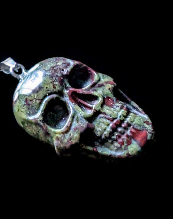 Santa muerte- jaspis smoczy, Pracownia Neores