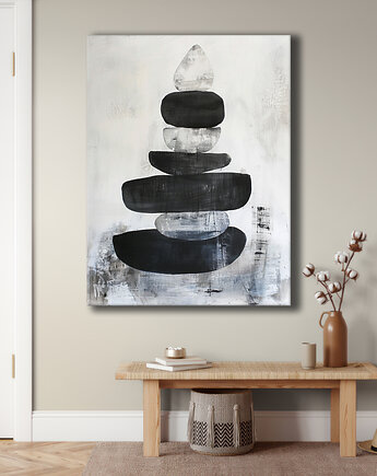 Geometria natury - Obraz na płótnie - Druk Blejtrama, Minimalizm, Loft #105, Black Sapphire Art