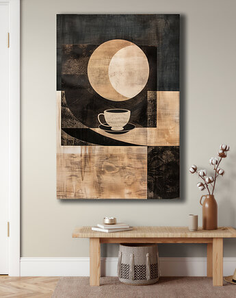 Geometria natury - Obraz na płótnie - Druk Blejtrama, Minimalizm, Loft #114, Black Sapphire Art