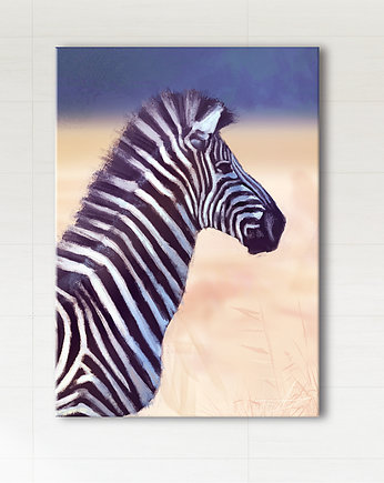 Obraz - Afryka, zebra - wydruk na płótnie, yenoo