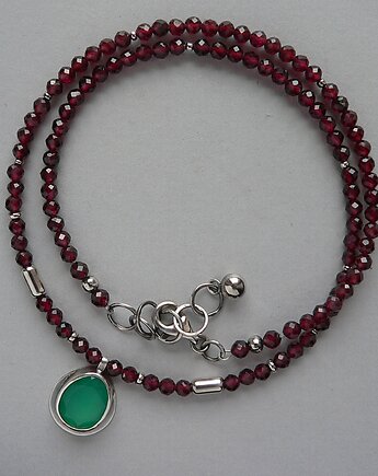 -zamówienie-granaty i zielony onyks-, Emilia Woźniak