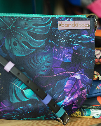 MONSTERA... kolorowa listonoszka GOTOWA DO WYSYŁKI, BandaBag