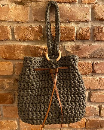 Torebka worek damska handmade, pulca
