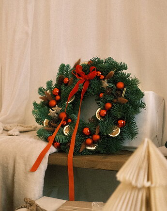 Wianek świąteczny "Rosso", Nei Fiori