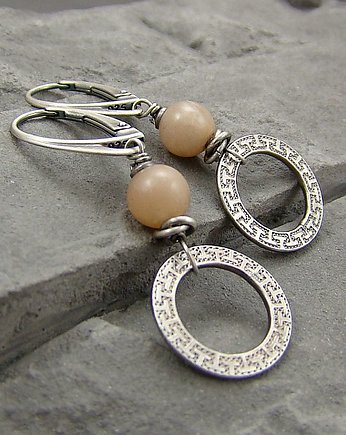 Kolczyki Sunstone, RayOfArt