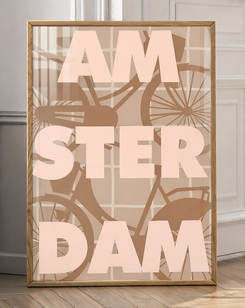 Plakat  Amsterdam rowery, Project 8