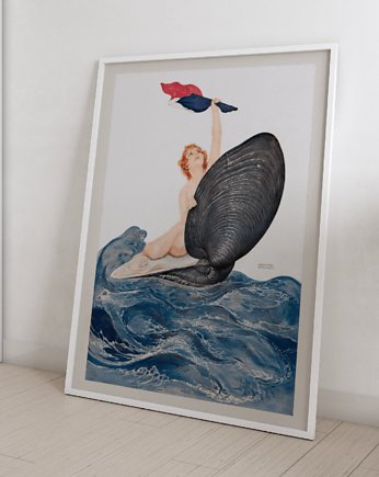 Plakat Vintage Retro Mermaid, Storelia