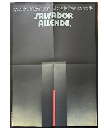Plakat wystawowy Salvador Allende, aut. A. Cetnarowski, 1978 r, RiskyWalls