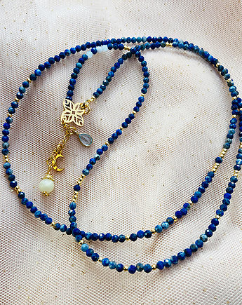 NASZYJNIK LAPIS LAZULI z księżycem, Anemon Atelier