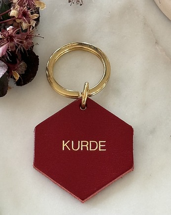 Brelok skórzany "Kurde", Boski Bajzel