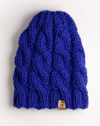 Czapka Bredka  Premium wełna merino Kobalt, Konevka store