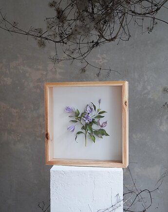 Obiekt botaniczny z papieru, roślina - powojnik mniejszy, Bibula Blooms