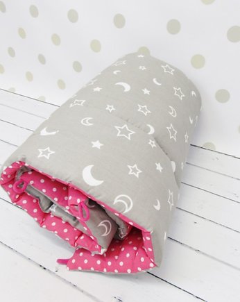 Mata do zabawy Szaro Różowa, Enitka Sweet Baby Room