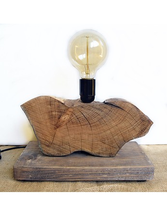 Lampa z plastra drewna loft japandi wabi-sabi /2/, Galeriai