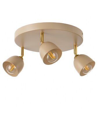 Lampa Sufitowa Regulowana Kaszmir Złoto Żyrandol Nowoczesny Agata Led 3Xe27, SkyLighting