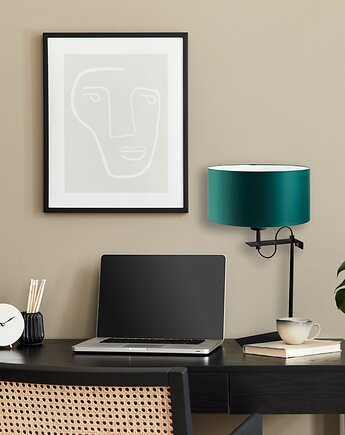 Czarna lampa biurkowa do pracy i nauki ALASKA w stylu urban junge, LYSNE
