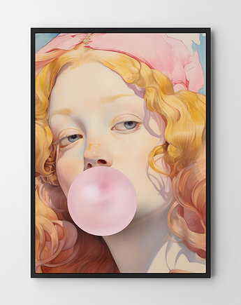 Plakat Abstrakcja dziewczyna, HOG STUDIO