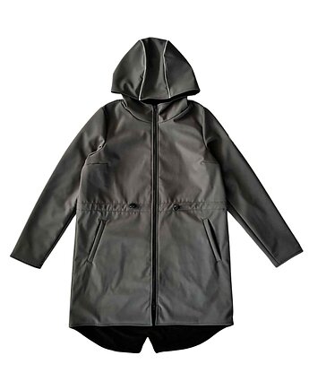 Płaszcz damski softshell, Szarość, Miapka Design