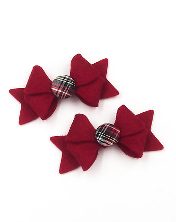 Spinki do włosów Butterlfy Bow Christmas, Momilio
