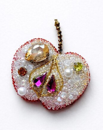 Jabłko broszka, migotka shop