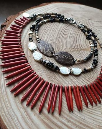 Plemienny naszyjnik boho - MOC, unikarium