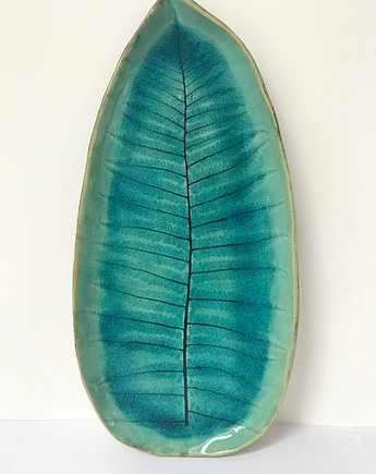 Dekoracyjny talerz z paprotką, Ceramika Ana