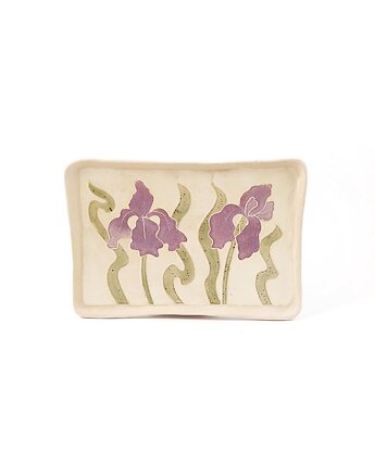 Talerzyk z secesyjnymi kwiatami, Lilianna Maciejka