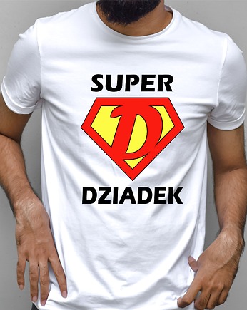 Koszulka  z nadrukiem Super dziadek, ART ORGANIC
