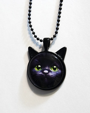 Medalion - Kot czarny - uszka, yenoo
