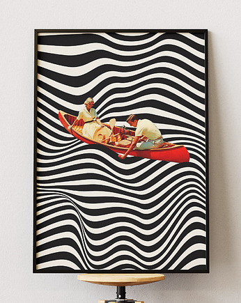 Plakat Kolaż - Rejs - Dekoracja do salonu, pokoju, biura, DAPIDOKA